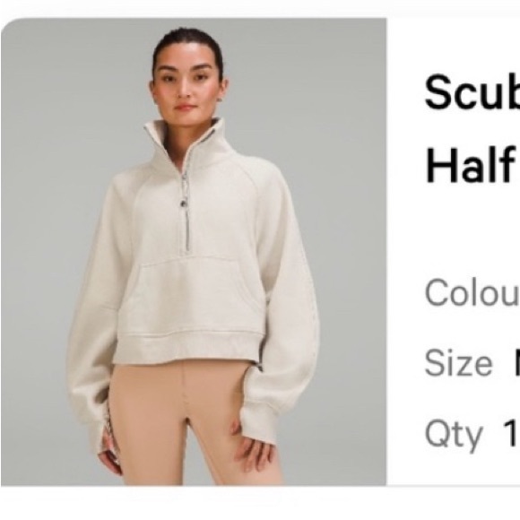 Lululemon Scuba Half Zip - Picture 1 of 2